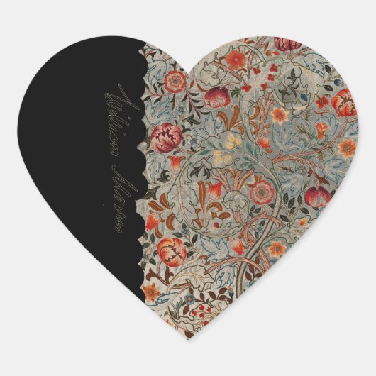 WILLIAM *MORRIS ACANTHUS PORTIERE SIGNATURE HART STICKER (Voorkant)