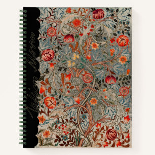 WILLIAM *MORRIS ACANTHUS PORTIERE SIGNATURE NOTITIEBOEK
