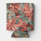 William Morris Acanthus Roest Rood Salie Groen Blikjeskoeler (Voorkant)