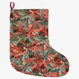 William Morris Acanthus Roest Rood Salie Groen Grote Kerstsok