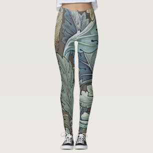 William Morris Acanthus Sage Bloem Bloemrijk Botan Leggings