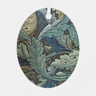 William Morris Acanthus Sage Bloem Bloemrijk Botan Metalen Ornament