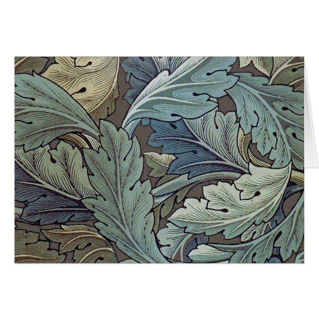 William Morris Acanthus Sage Bloemen Plantaardige (Voorkant Horizontaal)