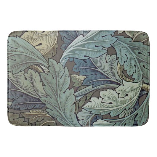 William Morris Acanthus Sage Bloemen Plantaardige Badmat (Voorkant)