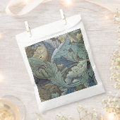 William Morris Acanthus Sage Bloemen Plantaardige Bedankzakje (Geknipt)