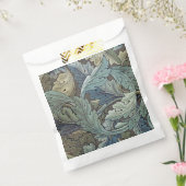 William Morris Acanthus Sage Bloemen Plantaardige Bedankzakje (Gezegeld)