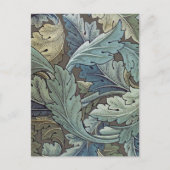 William Morris Acanthus Sage Bloemen Plantaardige Briefkaart (Voorkant)
