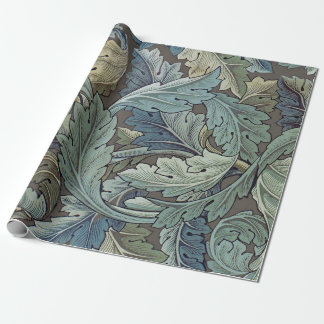William Morris Acanthus Sage Bloemen Plantaardige Cadeaupapier