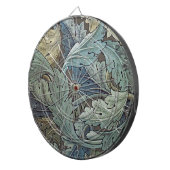 William Morris Acanthus Sage Bloemen Plantaardige Dartbord (Voorkant Rechts)