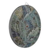 William Morris Acanthus Sage Bloemen Plantaardige Dartbord (Voorkant Links)