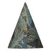 William Morris Acanthus Sage Bloemen Plantaardige Feesthoedjes (Achterkant)