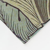 William Morris Acanthus Sage Bloemen Plantaardige Fleece Deken (Hoek)