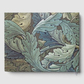 William Morris Acanthus Sage Bloemen Plantaardige Gastenboek (Achterkant)