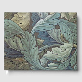 William Morris Acanthus Sage Bloemen Plantaardige Gastenboek (Voorkant)