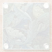 William Morris Acanthus Sage Bloemen Plantaardige Glazen Onderzetter (Achterkant)