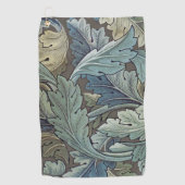 William Morris Acanthus Sage Bloemen Plantaardige Golfhanddoek (Voorkant)