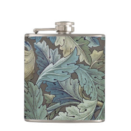 William Morris Acanthus Sage Bloemen Plantaardige Heupfles