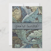 William Morris Acanthus Sage Bloemen Plantaardige Kaart (Voorkant)