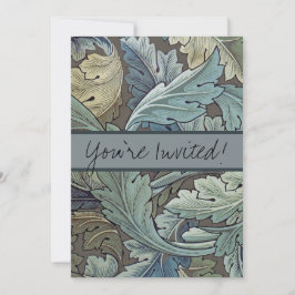 William Morris Acanthus Sage Bloemen Plantaardige Kaart