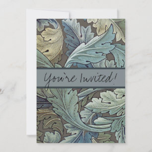 William Morris Acanthus Sage Bloemen Plantaardige Kaart