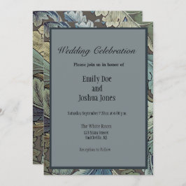 William Morris Acanthus Sage Bloemen Plantaardige Kaart