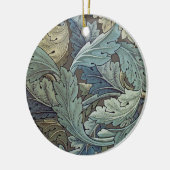 William Morris Acanthus Sage Bloemen Plantaardige Keramisch Ornament (Links)