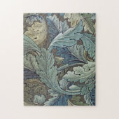 William Morris Acanthus Sage Bloemen Plantaardige Legpuzzel (Verticaal)