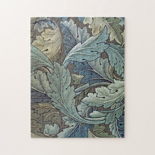 William Morris Acanthus Sage Bloemen Plantaardige Legpuzzel (Verticaal)