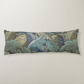 William Morris Acanthus Sage Bloemen Plantaardige Lichaamskussen (Achterkant)