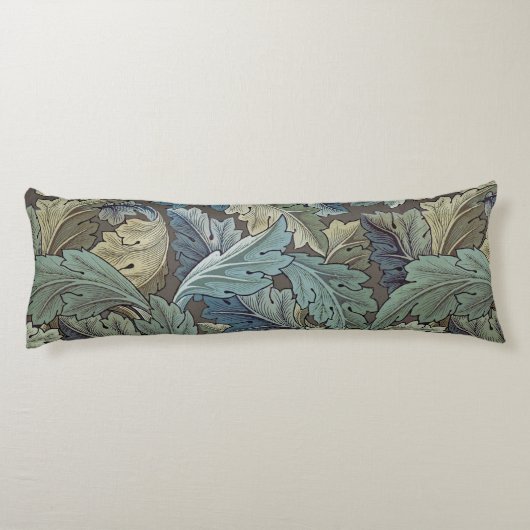 William Morris Acanthus Sage Bloemen Plantaardige Lichaamskussen (Achterkant)