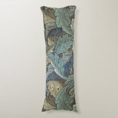 William Morris Acanthus Sage Bloemen Plantaardige Lichaamskussen (Voorkant Verticaal)