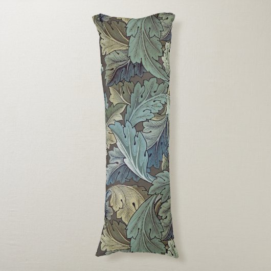 William Morris Acanthus Sage Bloemen Plantaardige Lichaamskussen (Voorkant Verticaal)