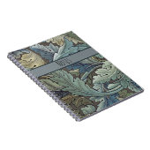 William Morris Acanthus Sage Bloemen Plantaardige Notitieboek (Rechterzijde)