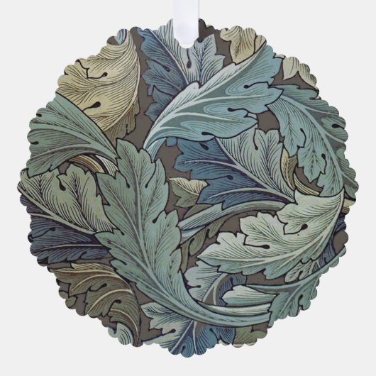William Morris Acanthus Sage Bloemen Plantaardige Ornament Kaart (Voorkant)