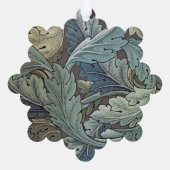 William Morris Acanthus Sage Bloemen Plantaardige Ornament Kaart (Achterkant)