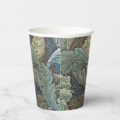 William Morris Acanthus Sage Bloemen Plantaardige Papieren Bekers (Rechts)