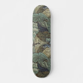 William Morris Acanthus Sage Bloemen Plantaardige Persoonlijk Skateboard (Voorkant)