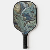 William Morris Acanthus Sage Bloemen Plantaardige Pickleball Paddle (Voorkant)