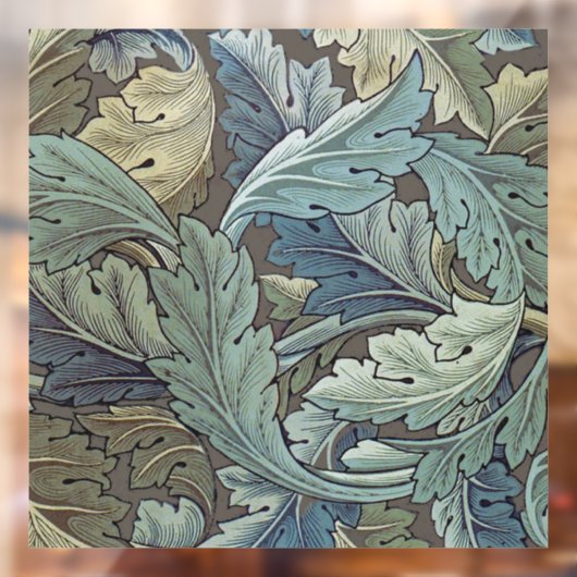 William Morris Acanthus Sage Bloemen Plantaardige Raamsticker (Vel 2)