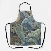 William Morris Acanthus Sage Bloemen Plantaardige Schort (Voorkant)