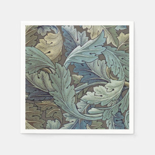 William Morris Acanthus Sage Bloemen Plantaardige Servet