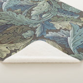 William Morris Acanthus Sage Bloemen Plantaardige Sherpa Deken (3/4)