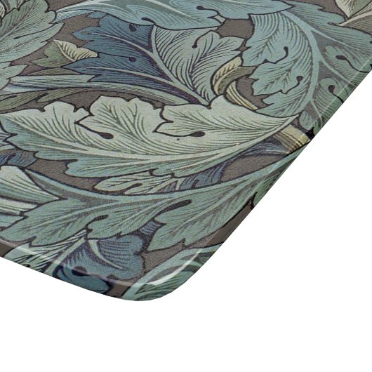 William Morris Acanthus Sage Bloemen Plantaardige Snijplank (Hoek)