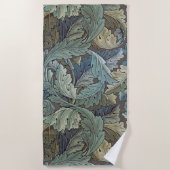 William Morris Acanthus Sage Bloemen Plantaardige Strandlaken (Voorkant)