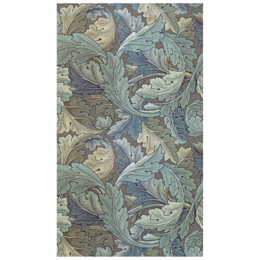 William Morris Acanthus Sage Bloemen Plantaardige Tafelkleed (Voorkant)