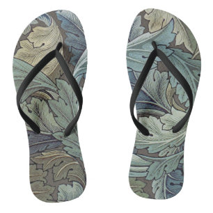 William Morris Acanthus Sage Bloemen Plantaardige Teenslippers
