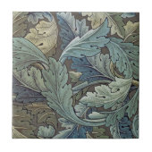 William Morris Acanthus Sage Bloemen Plantaardige Tegeltje (Voorkant)