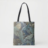 William Morris Acanthus Sage Bloemen Plantaardige Tote Bag (Voorkant)