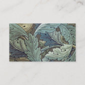 William Morris Acanthus Sage Bloemen Plantaardige Visitekaartje (Achterkant)