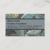 William Morris Acanthus Sage Bloemen Plantaardige Visitekaartje (Voorkant)